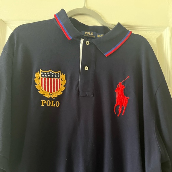 Ralph Lauren Other - Ralph Lauren Dark Blue Polo with White Accent